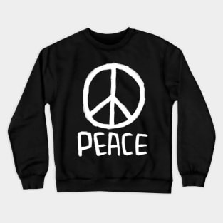 Peace Sign, Peace Please, No War, Antiwar, Peace Symbol Crewneck Sweatshirt